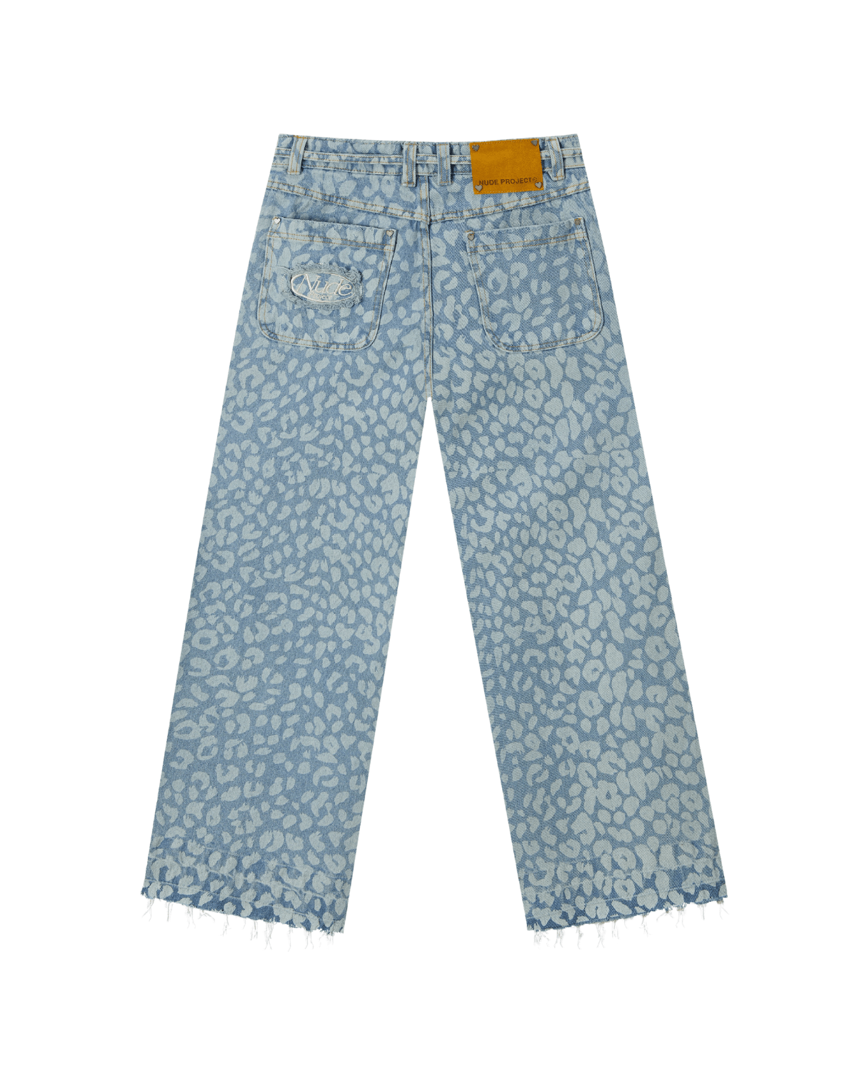 Calça Baggy Nude Project Old Jeans Animal Print