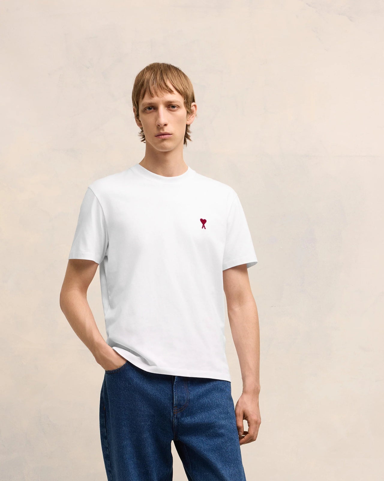 Camiseta Ami Paris de Coeur Branco - imagem 3