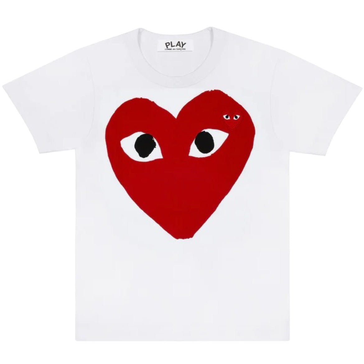 Camiseta Comme des Garçons Play Printed Heart Branco