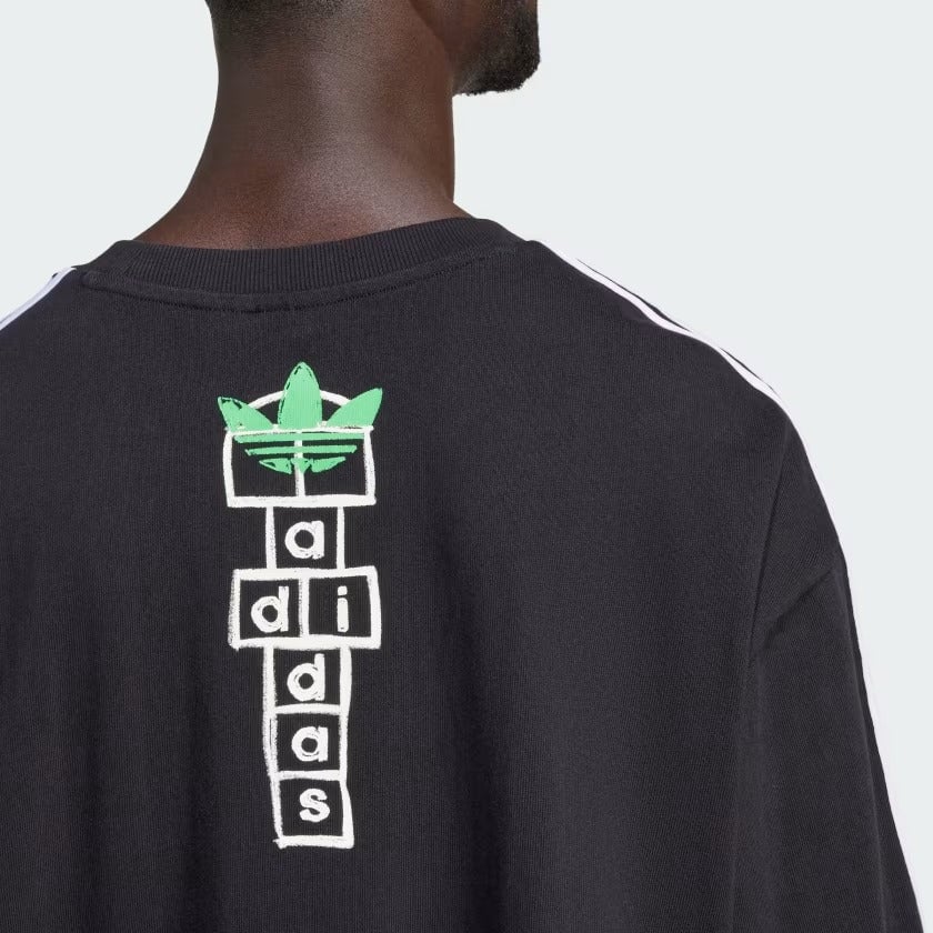 Camiseta Manga Longa Adidas x Korn Preto