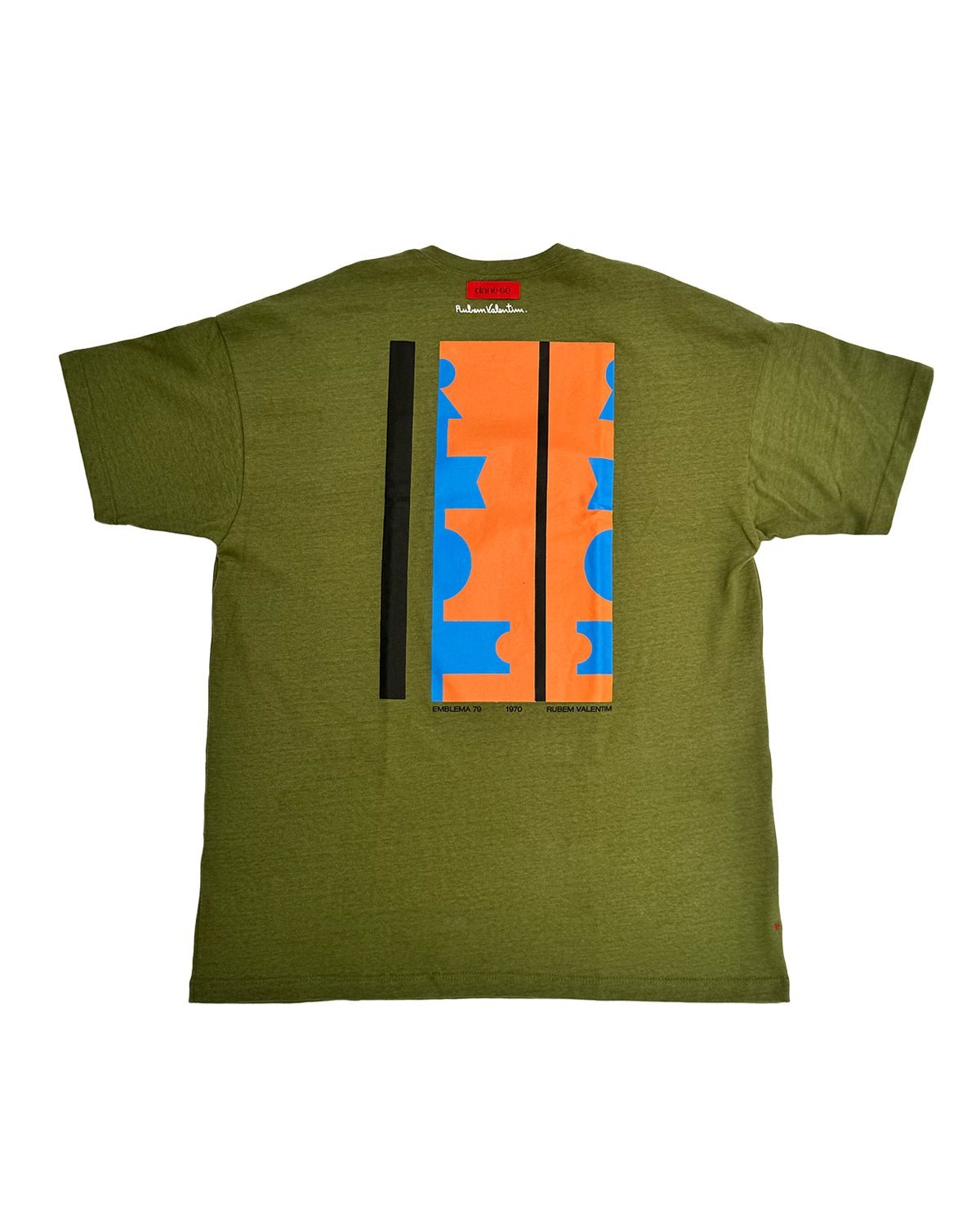 Camiseta Oversized Dane-se x Rubem Valentim Emblema 79 Verde