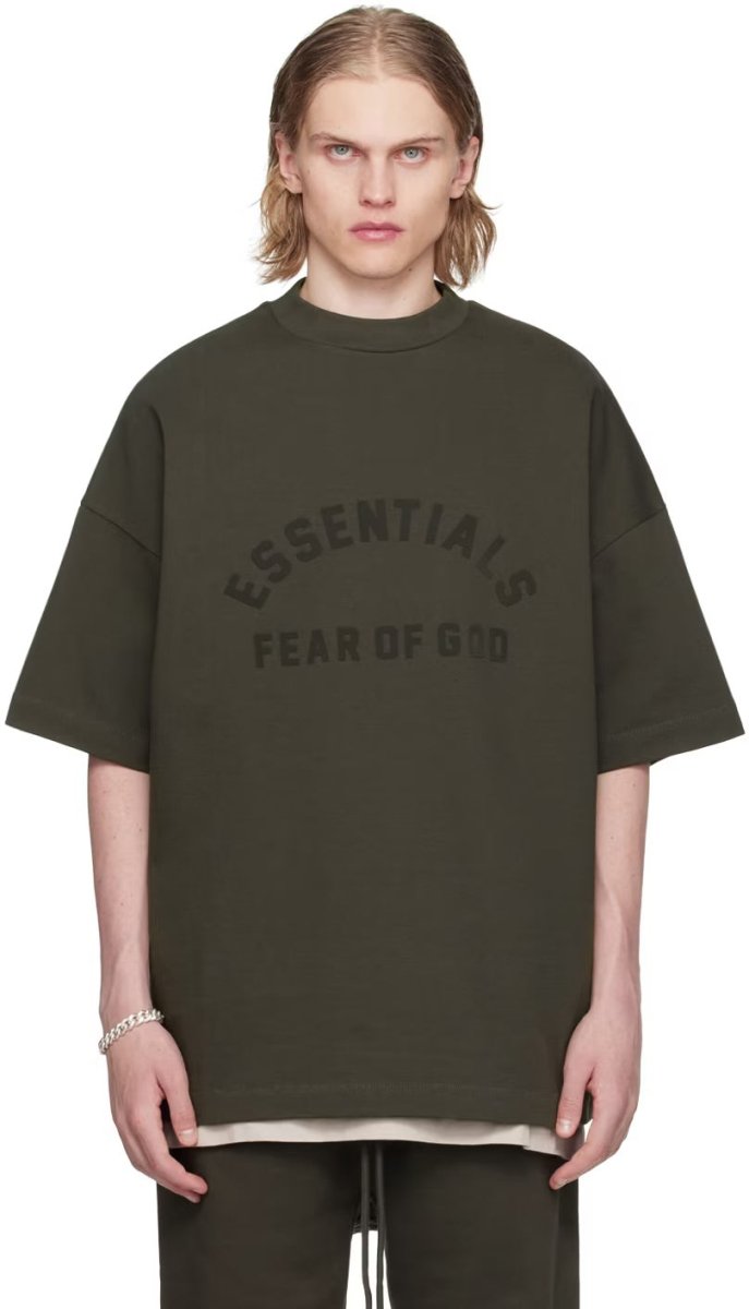 Camiseta Oversized Fear of God Essentials Ink Cinza 2