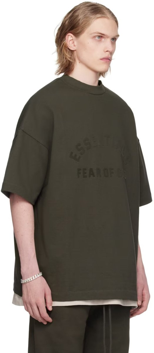 Camiseta Oversized Fear of God Essentials Ink Cinza 3