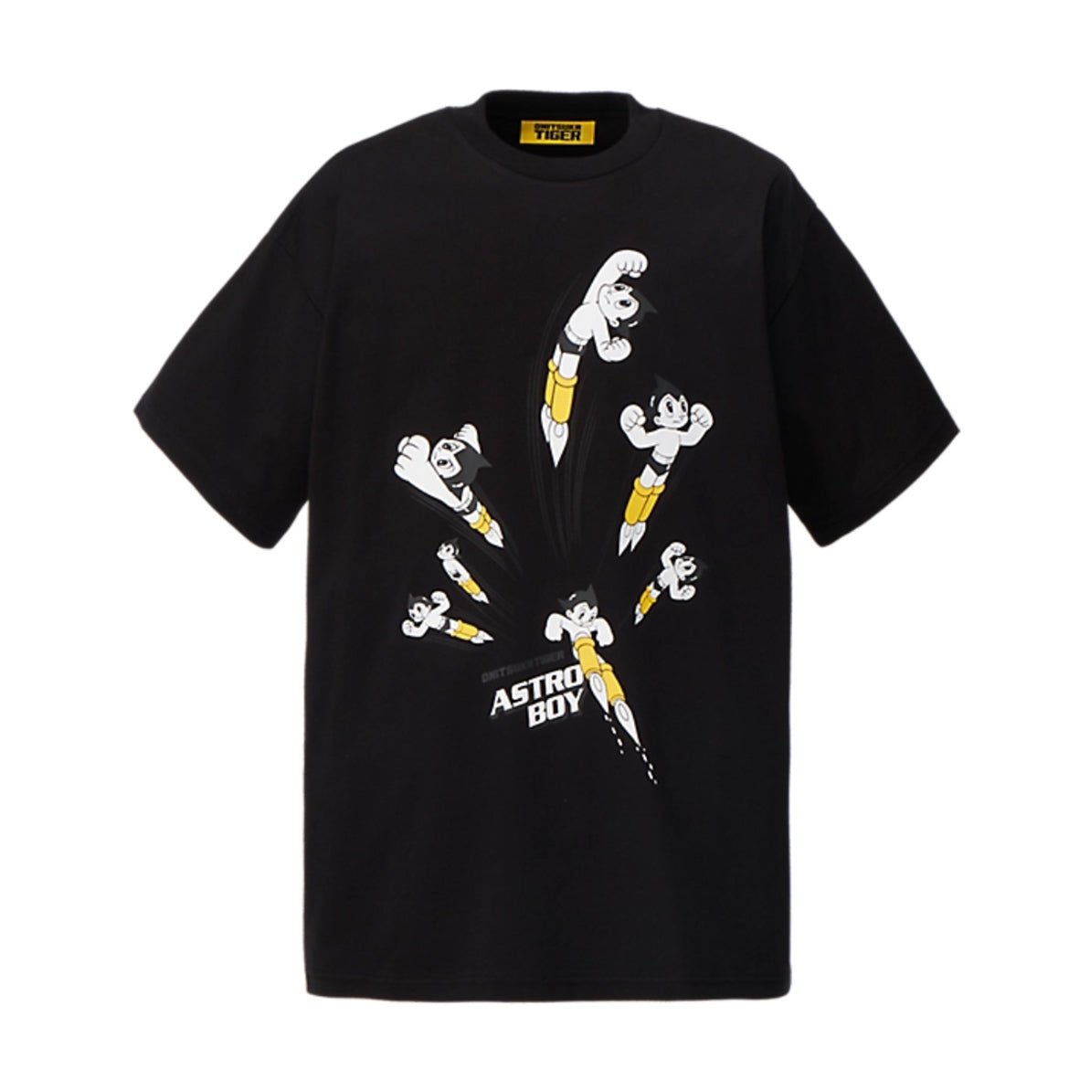 Camiseta Oversized Onitsuka Tiger x Astroboy Graphic Preto