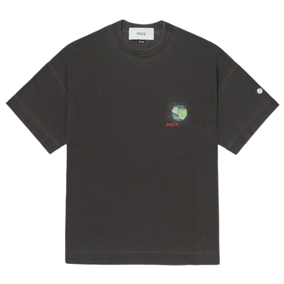 Camiseta Oversized Pace Grind Moon Washed Black Cinza