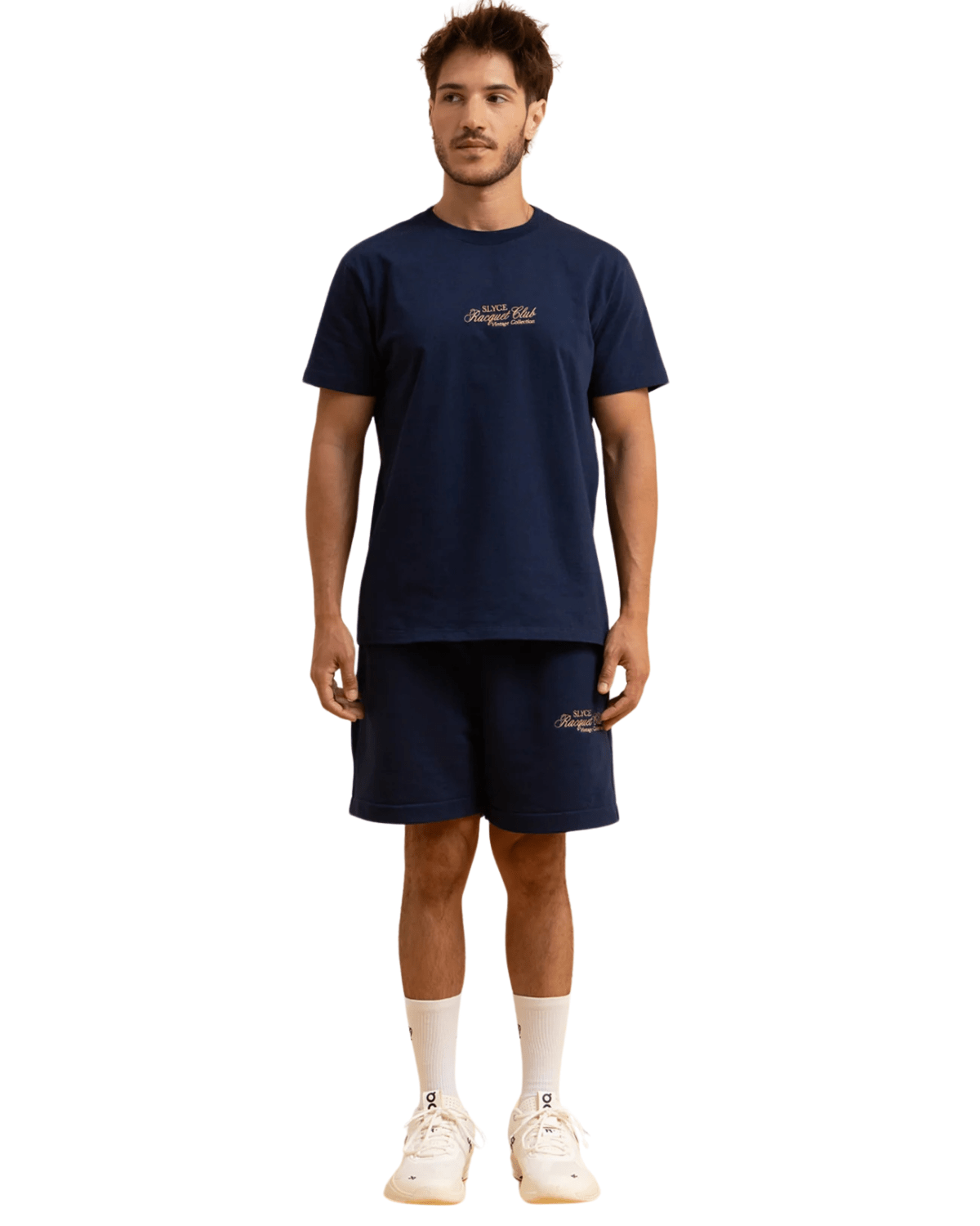 Camiseta Slyce Racquet Club Bordada Azul Marinho - Transcendendo o Básico