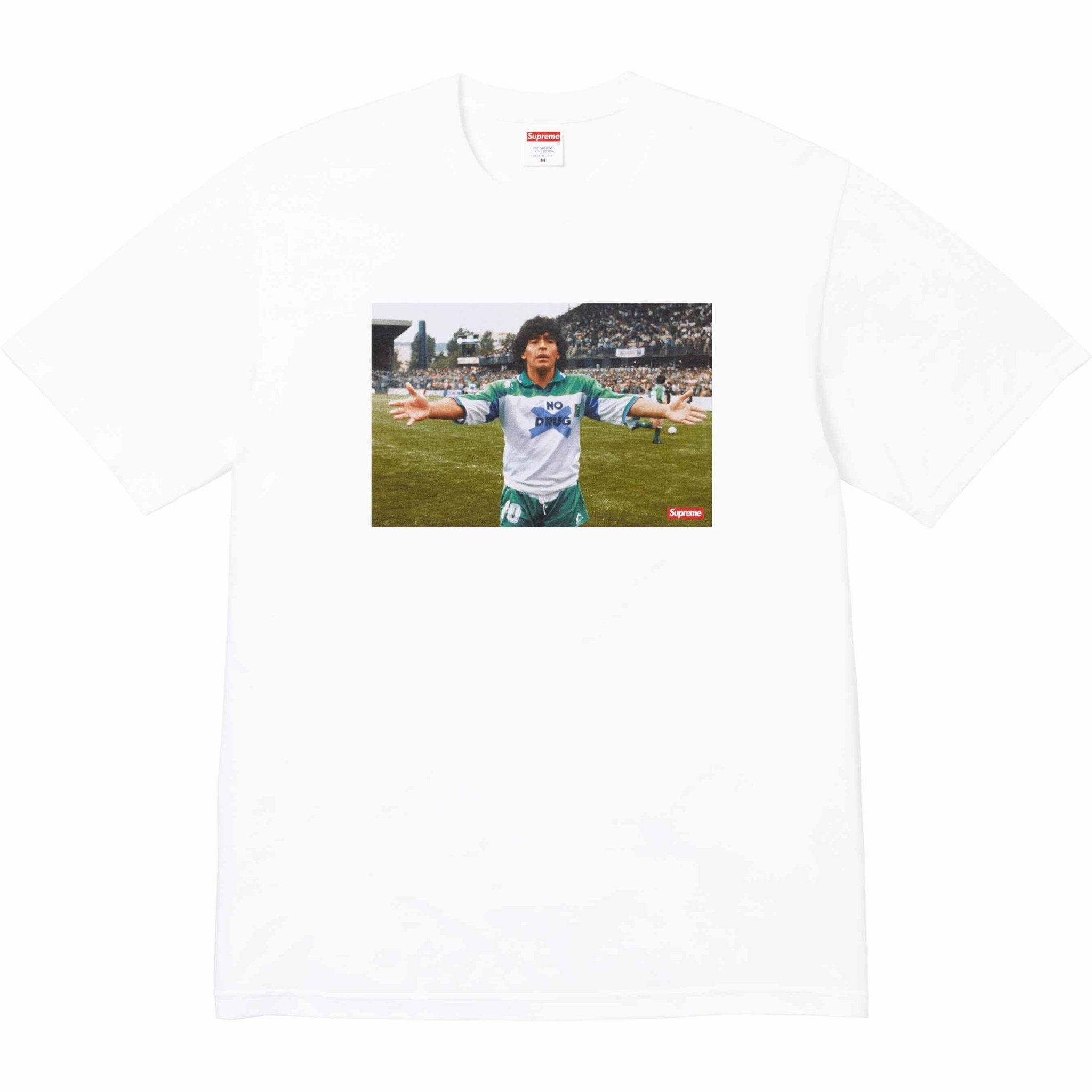 Camiseta Supreme Maradona Branco