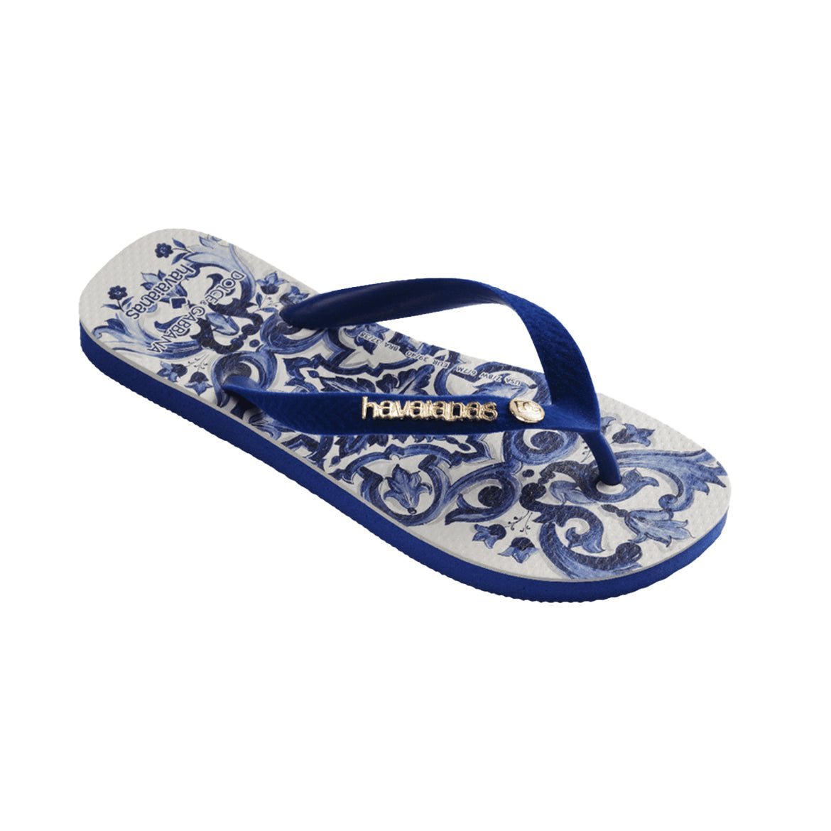 Chinelo Havaianas x Dolce & Gabbana Blue Mediterraneo Azul - Imagem 3