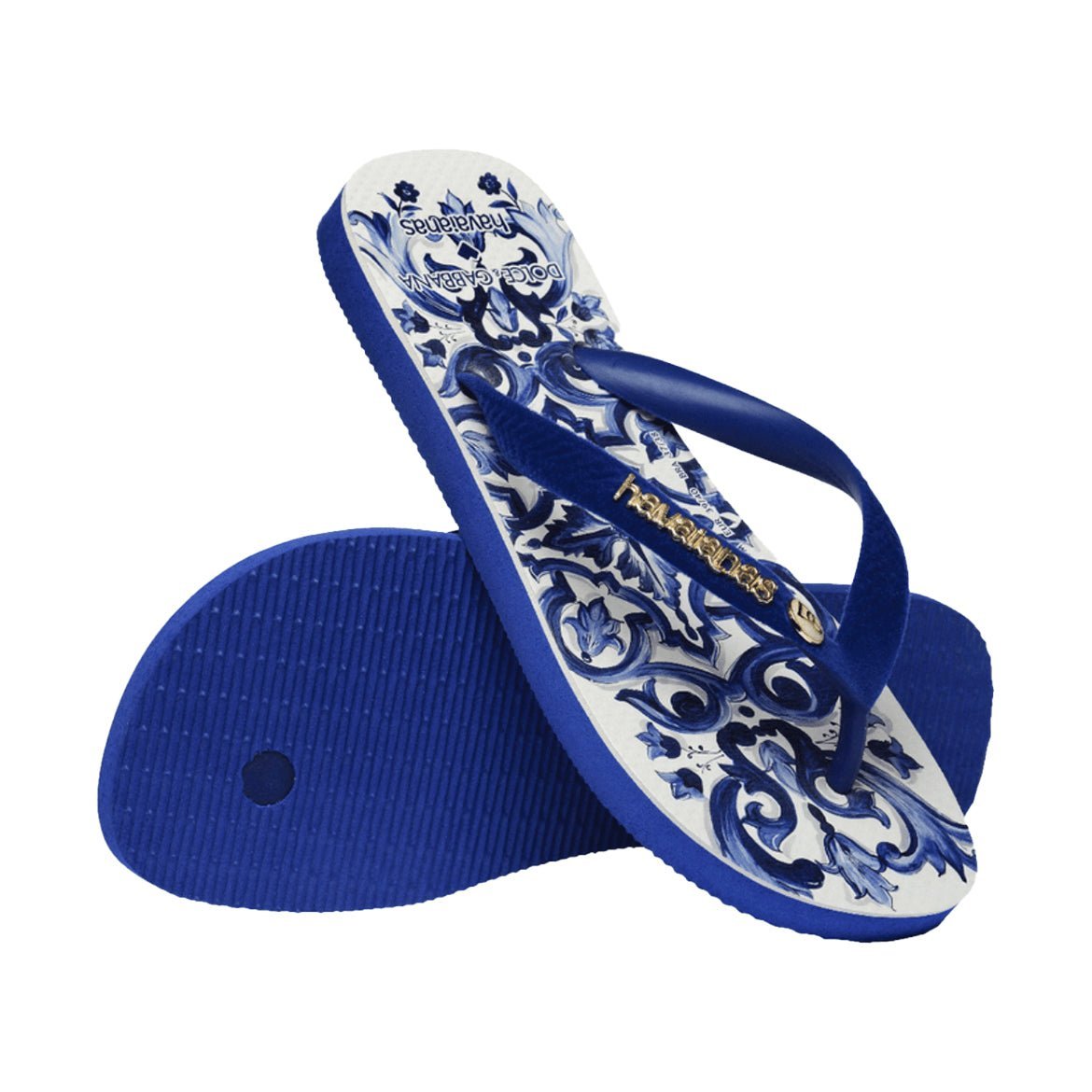 Chinelo Havaianas x Dolce & Gabbana Blue Mediterraneo Azul - Imagem 2