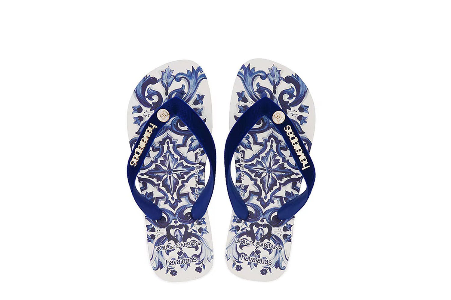 Chinelo Havaianas x Dolce & Gabbana Blue Mediterraneo Azul - Imagem 1