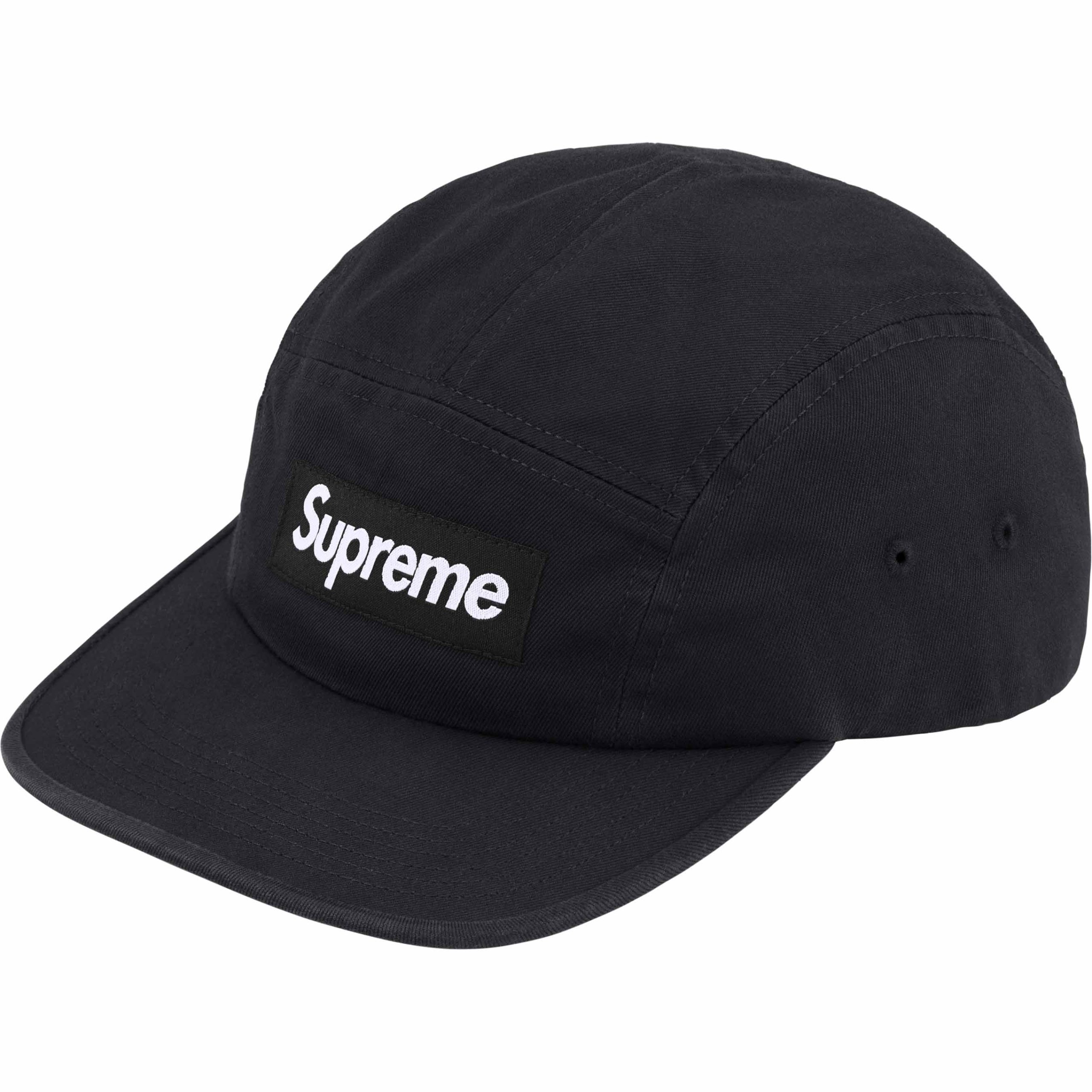 Boné 5 Panel Supreme Washed Chino Preto