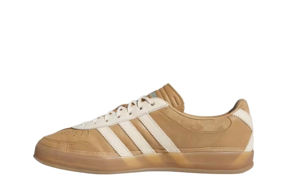Tênis adidas Bad Bunny Gazelle Indoor x Messi Cardboard Marrom - Detalhes