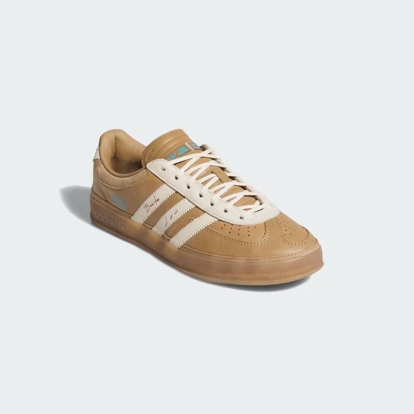 Tênis adidas Bad Bunny Gazelle Indoor x Messi Cardboard Marrom - Vista Superior