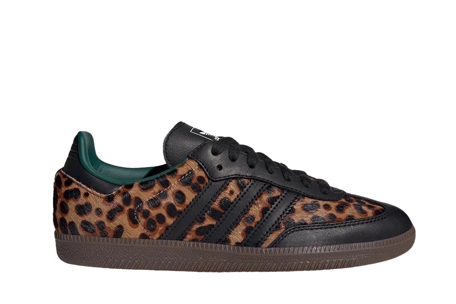 Tênis adidas Samba OG Collegiate Green Leopard Marrom