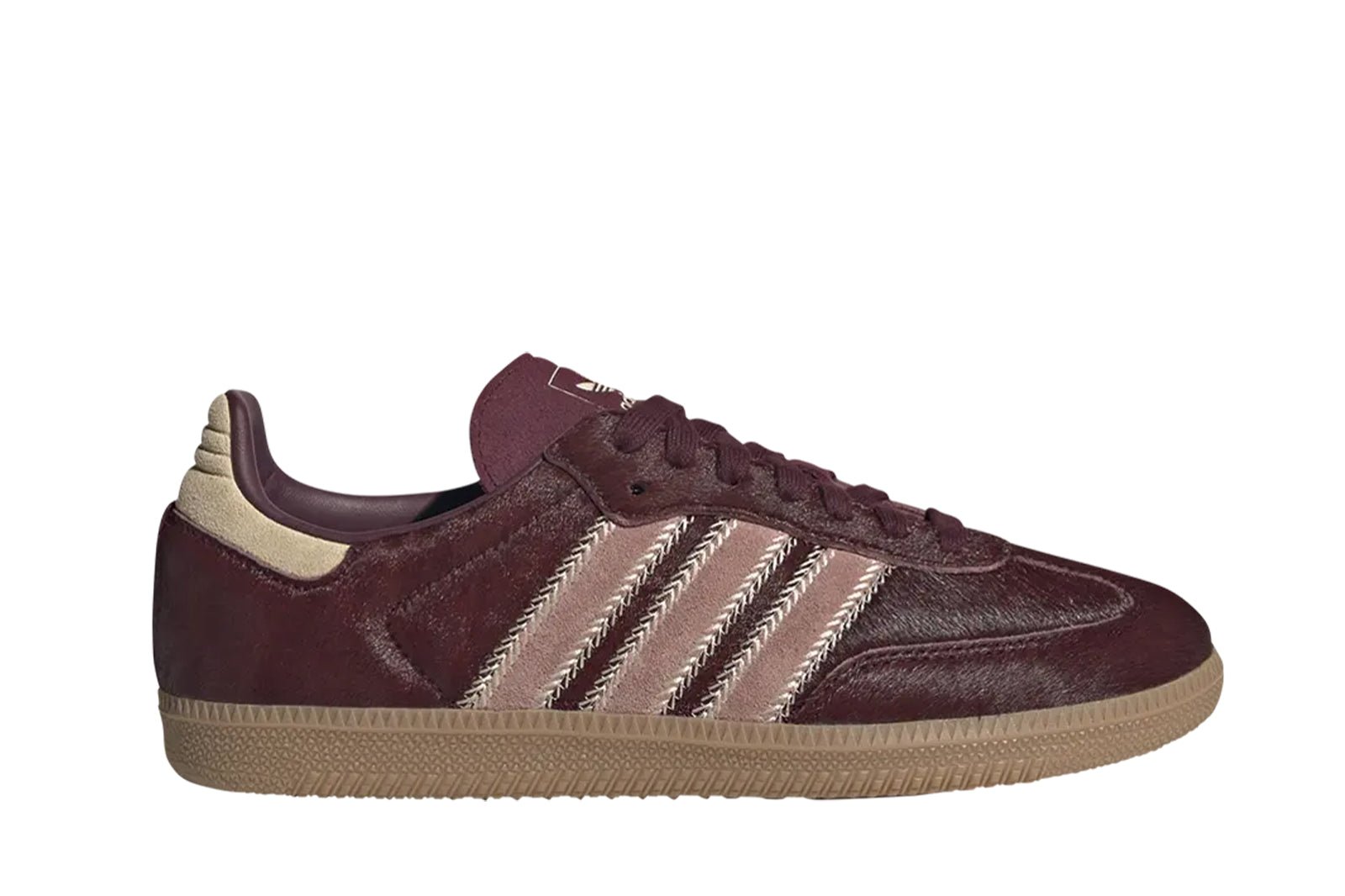 Tênis adidas Samba Og Marron Sand Strata Pony Vinho - Vista Lateral