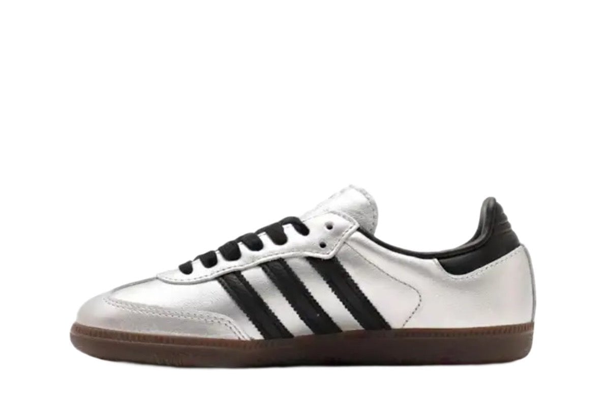 Tênis Adidas Samba OG Metallic Silver Prata - Visual 2