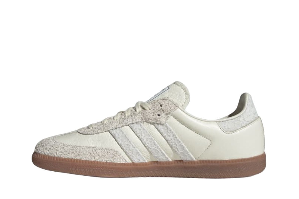 Tênis adidas Samba OG x Naked Consortium Off White Crystal White Branco - Detalhe do Solado