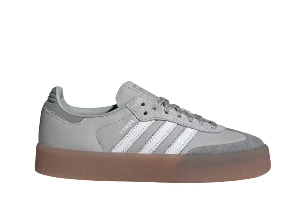 Tênis adidas Sambae Grey Two Cloud White Cinza - Visão Lateral