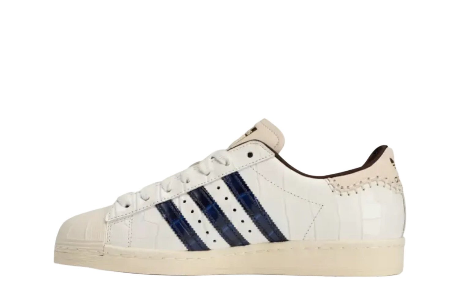 Tênis Adidas Superstar x Wales Bonner Croc Wonder White Branco