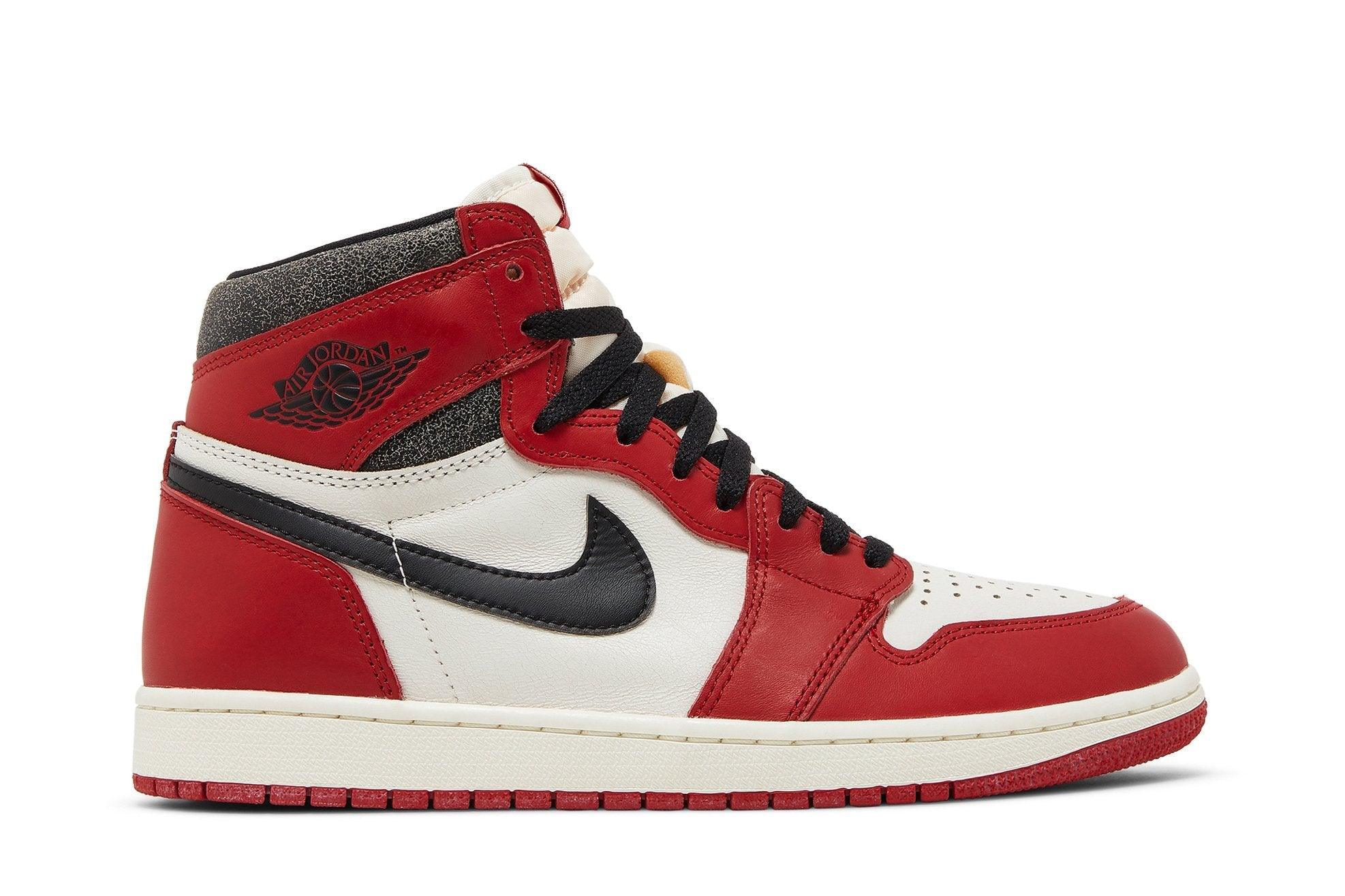 Tênis Air Jordan 1 High Chicago Lost and Found Vermelho - Visual 1