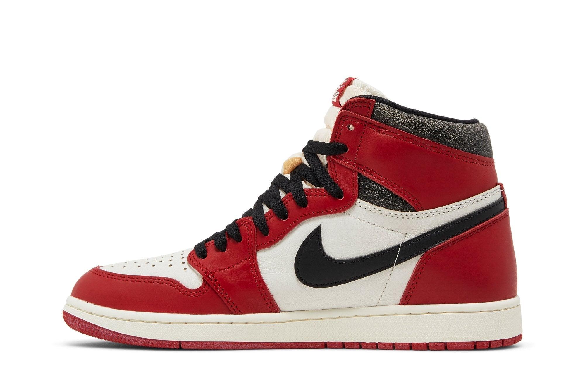 Tênis Air Jordan 1 High Chicago Lost and Found Vermelho - Visual 2