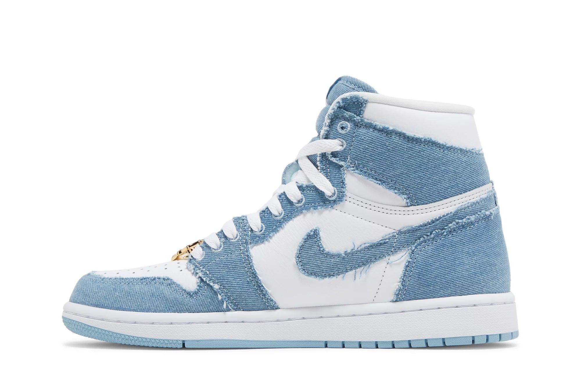 Tênis Air Jordan 1 High OG Denim Azul - Vista Frontal