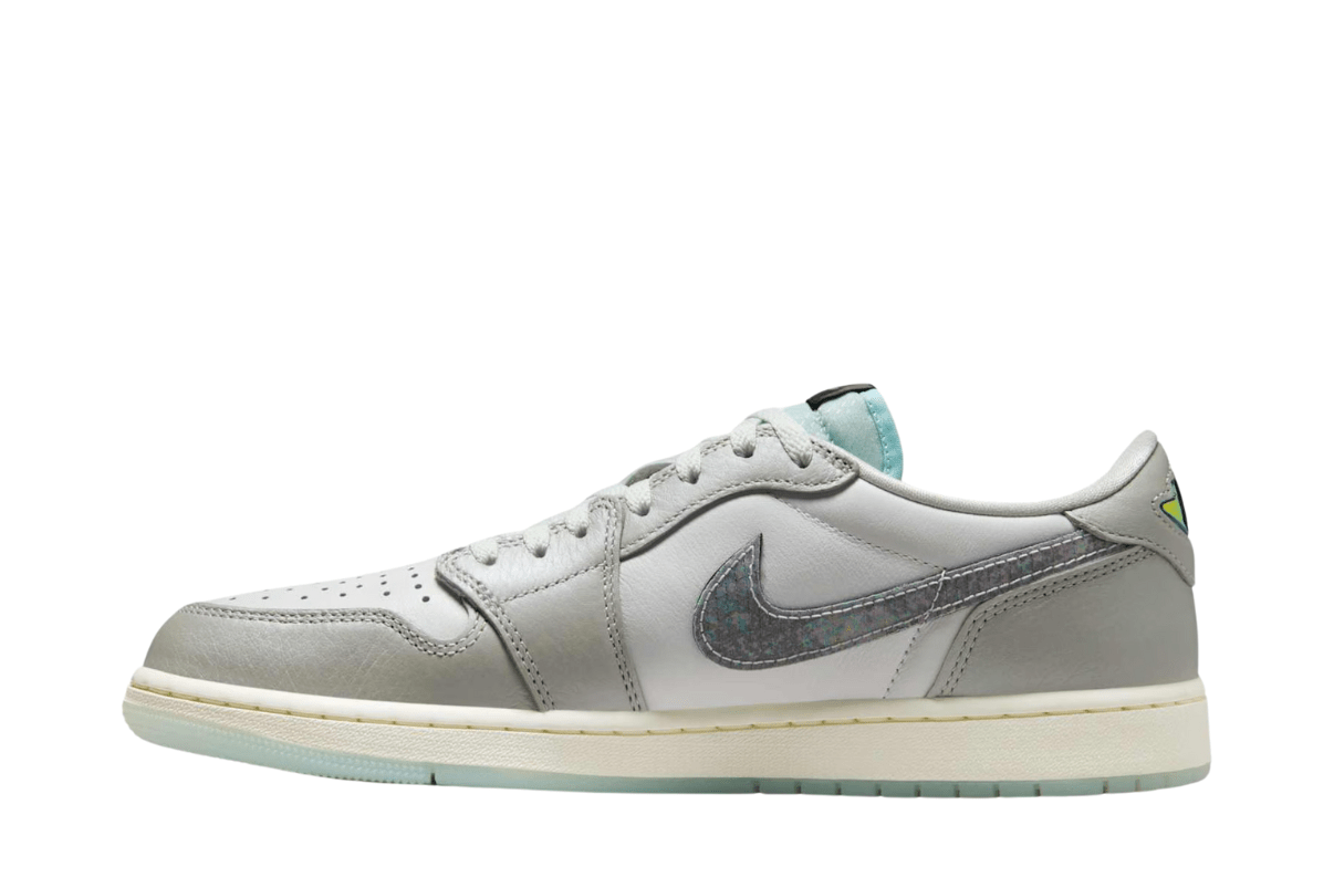 Tênis Air Jordan 1 Low Lunar New Year - Photon Dust Cinza