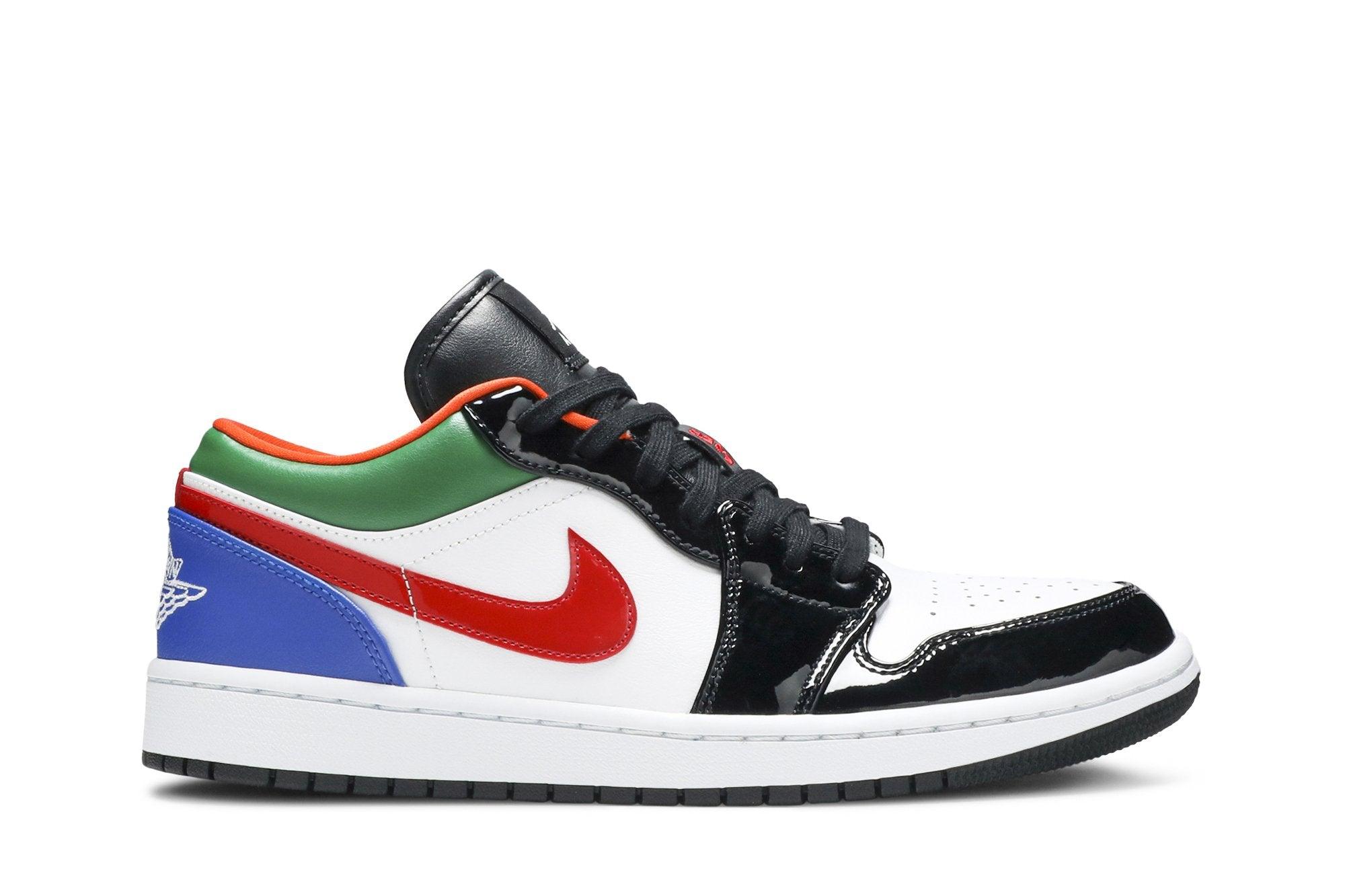 Tênis Air Jordan 1 Low Multi-Color Royal Toe Colorido