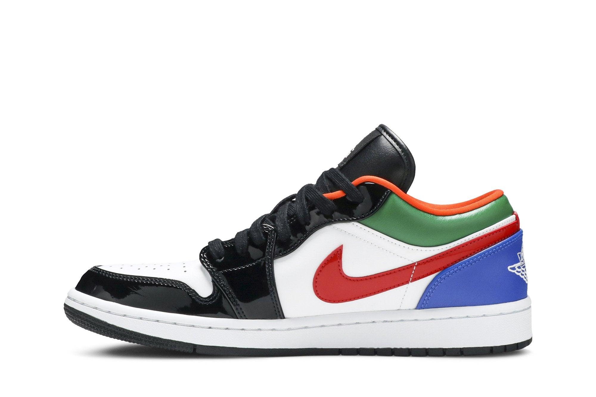 Tênis Air Jordan 1 Low Multi-Color Royal Toe Colorido