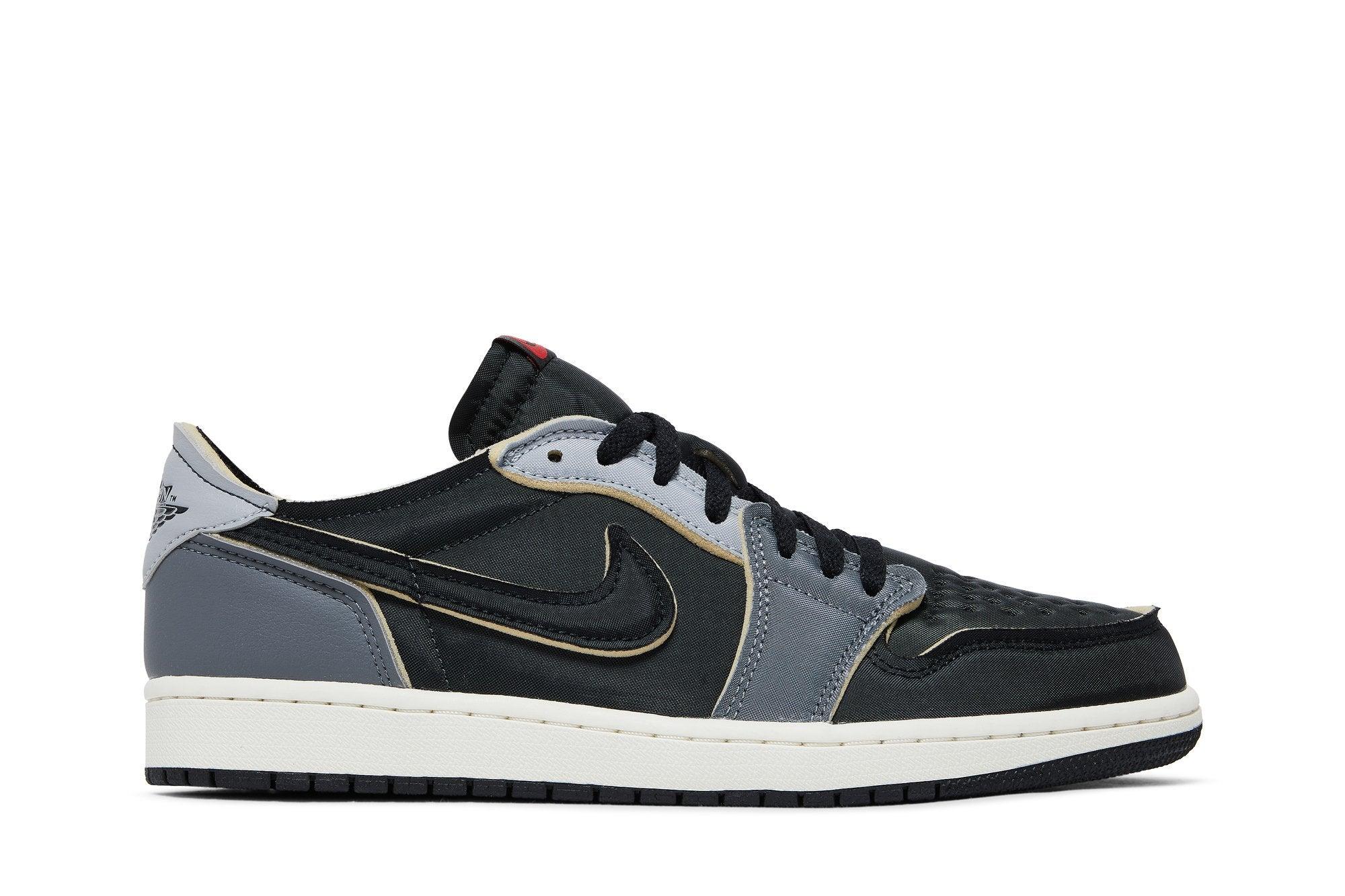 Tênis Air Jordan 1 Low OG EX Black and Smoke Grey Cinza - Nasceu para romper padrões
