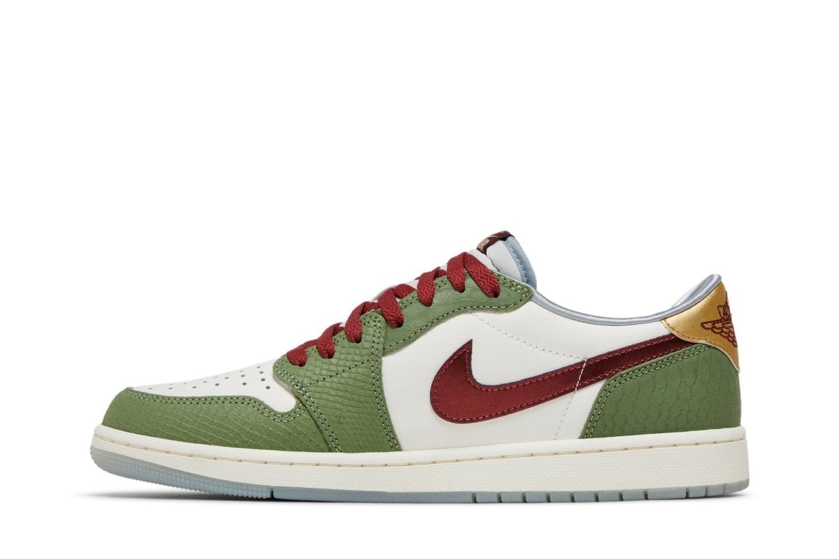 Tênis Air Jordan 1 Low Og Year of Dragon Chinese New Year Verde