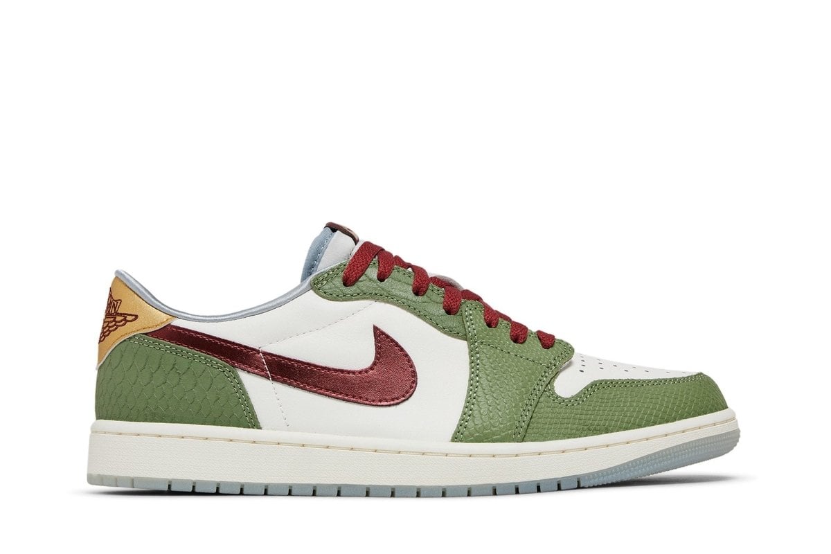 Tênis Air Jordan 1 Low Og Year of Dragon Chinese New Year Verde