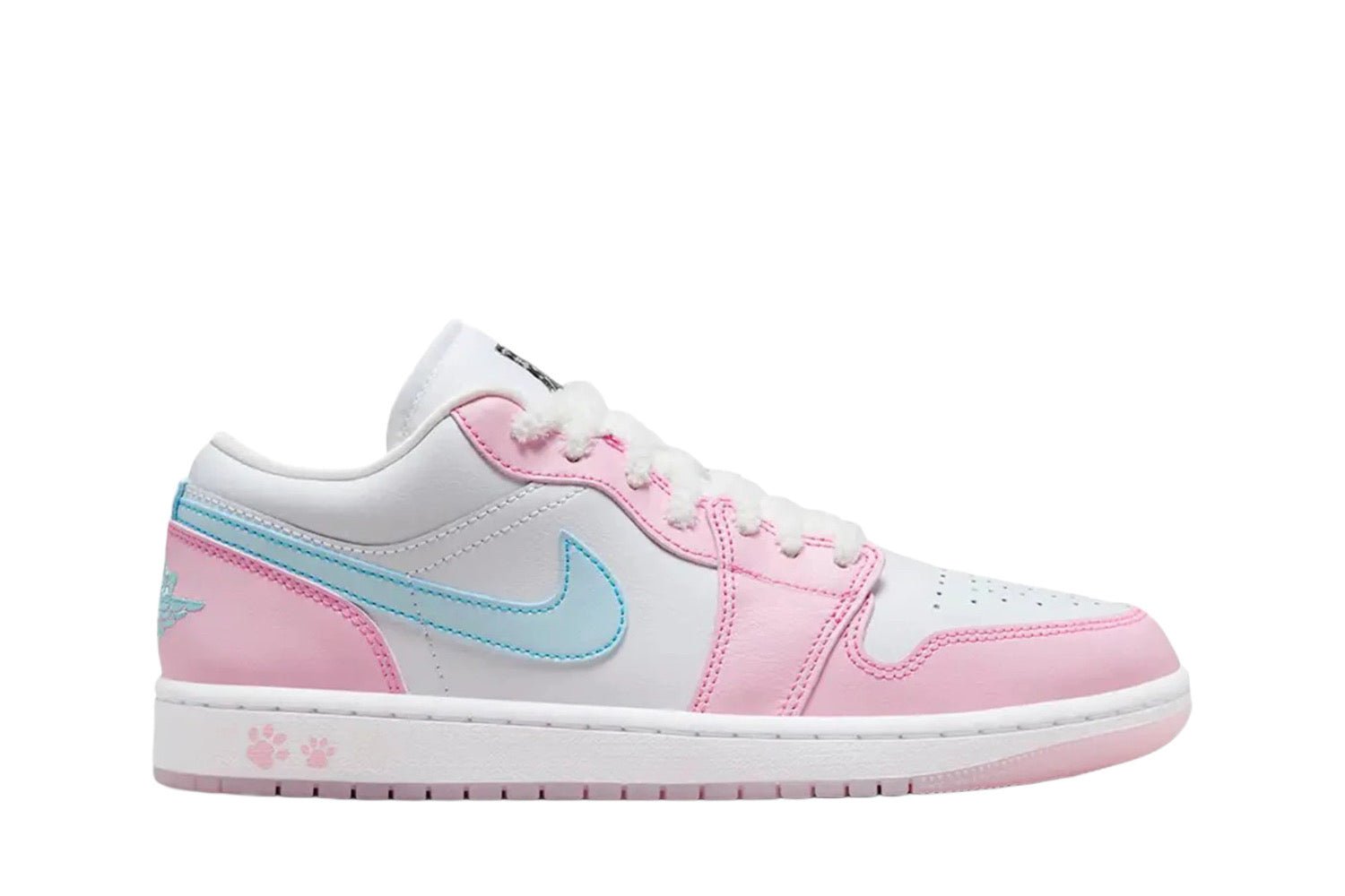 Tênis Air Jordan 1 Low SE Paw Print Pink Foam Rosa - Imagem 1