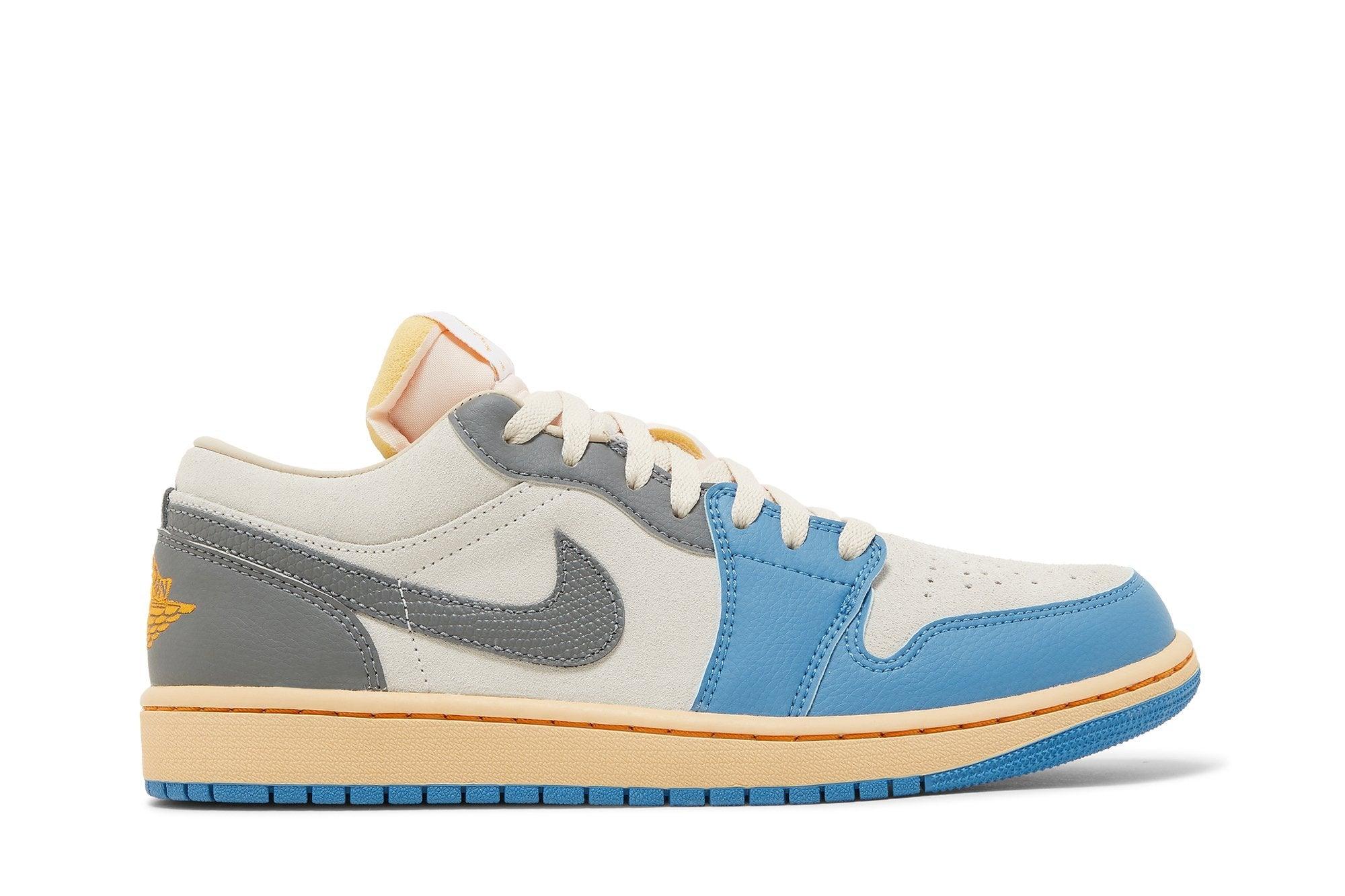 Tênis Air Jordan 1 Low Vintage UNC Grey Azul - Visual 1