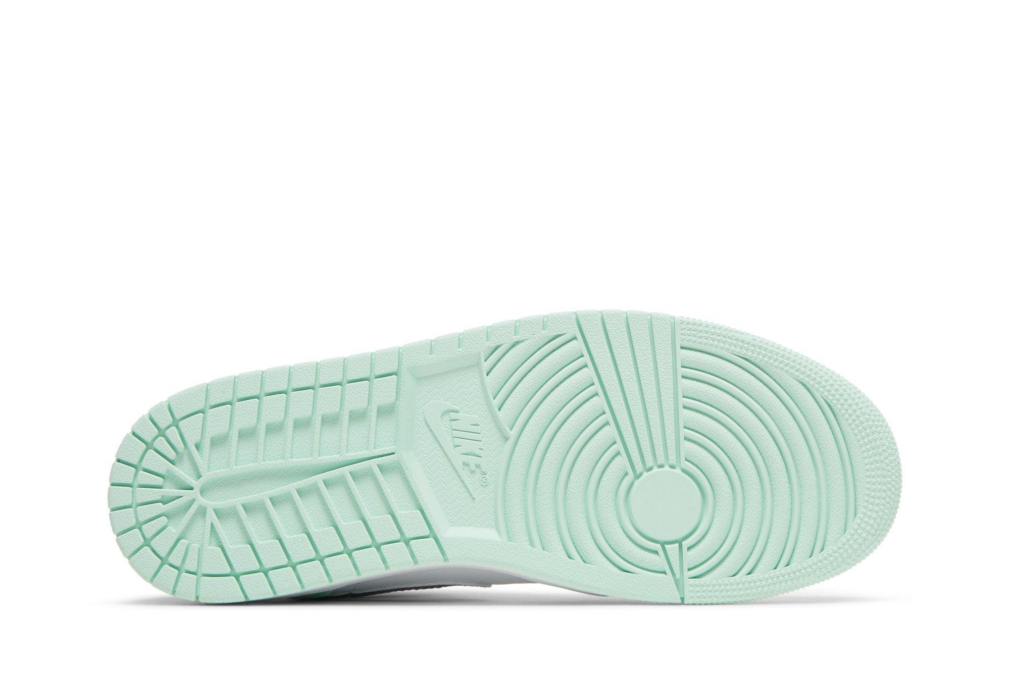 Tênis Air Jordan 1 Mid Aqua Blue Tint Verde - Vista 3