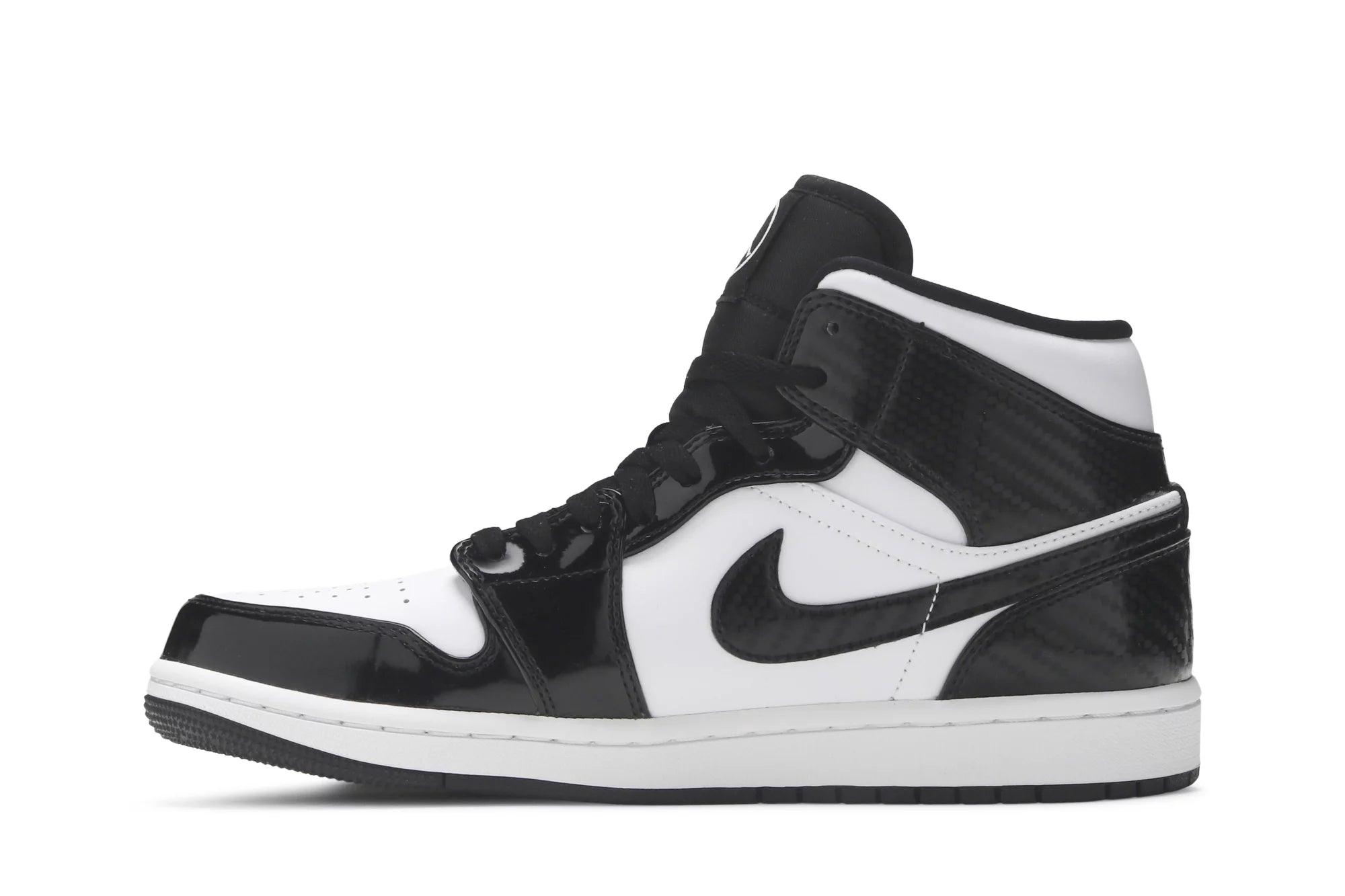 Tênis Air Jordan 1 Mid Carbon Fiber Preto - imagem 2