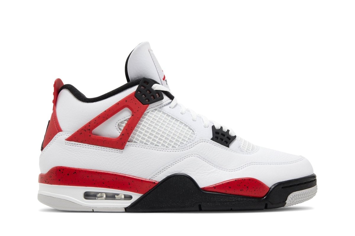 Tênis Air Jordan 4 Retro Red Cement Branco - Vista 1