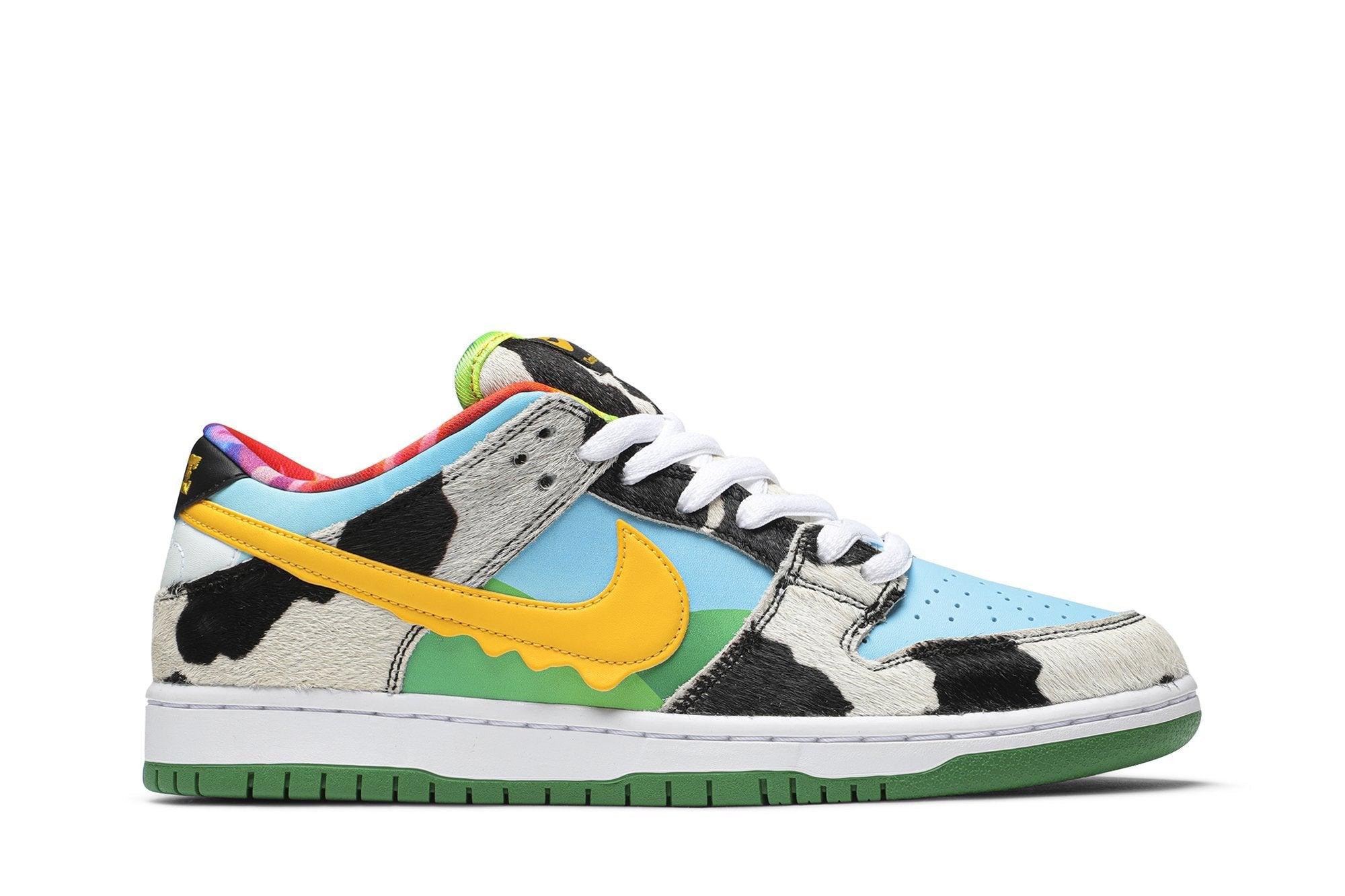 Tênis Ben & Jerry's x Dunk Low SB Chunky Dunky Colorido - Vista lateral