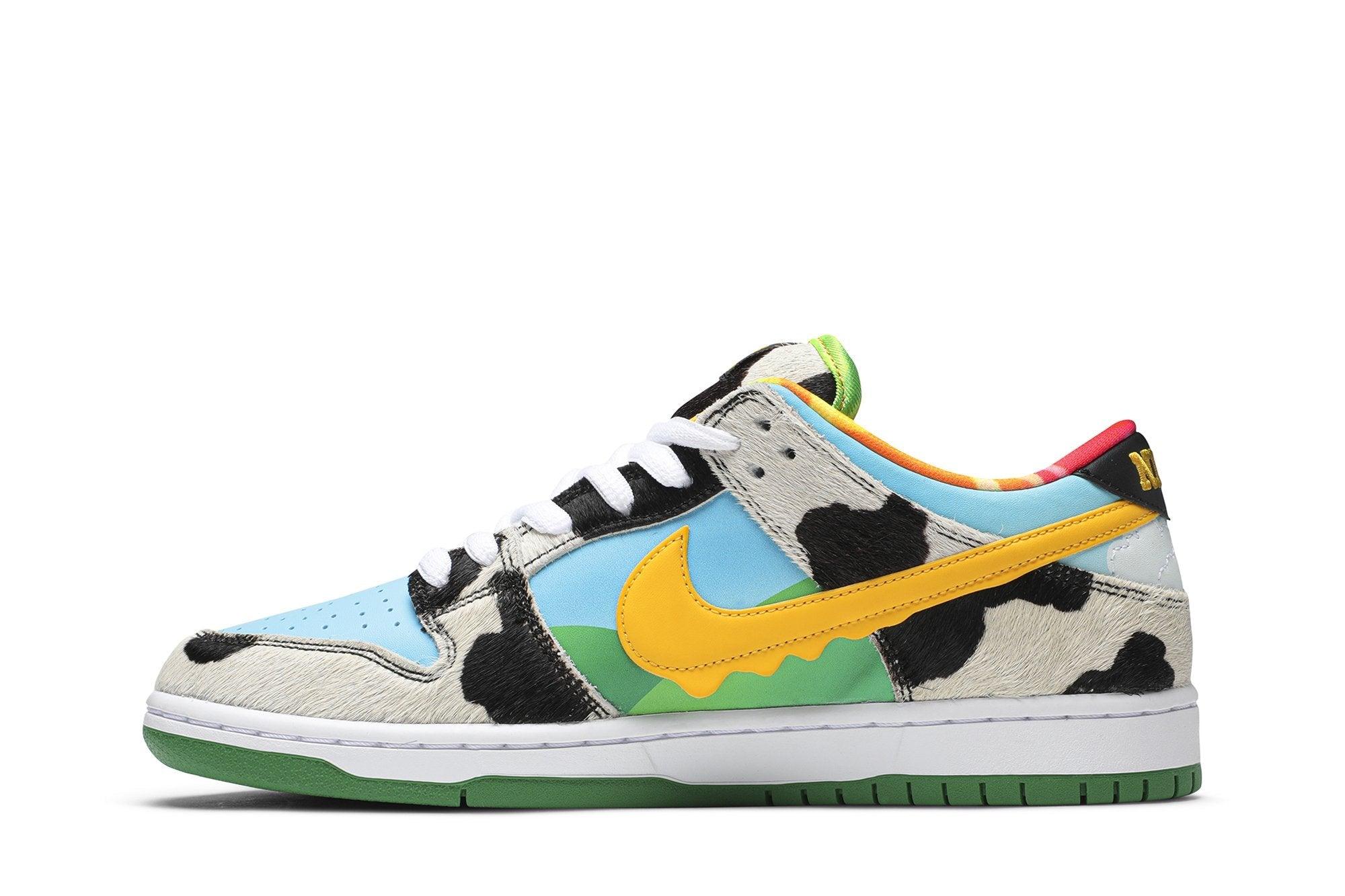 Tênis Ben & Jerry's x Dunk Low SB Chunky Dunky Colorido - Detalhe de textura