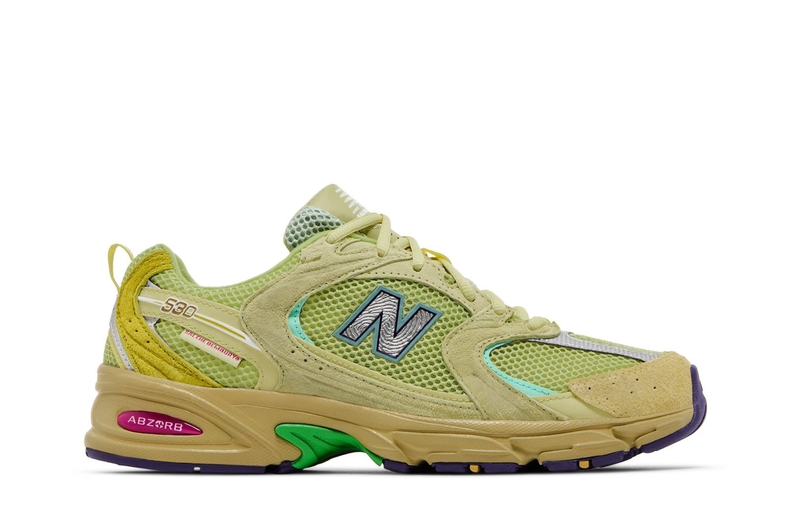 Tênis New Balance 530 x Salehe Bembury Prosperity Be The Prize Verde - Imagem 1