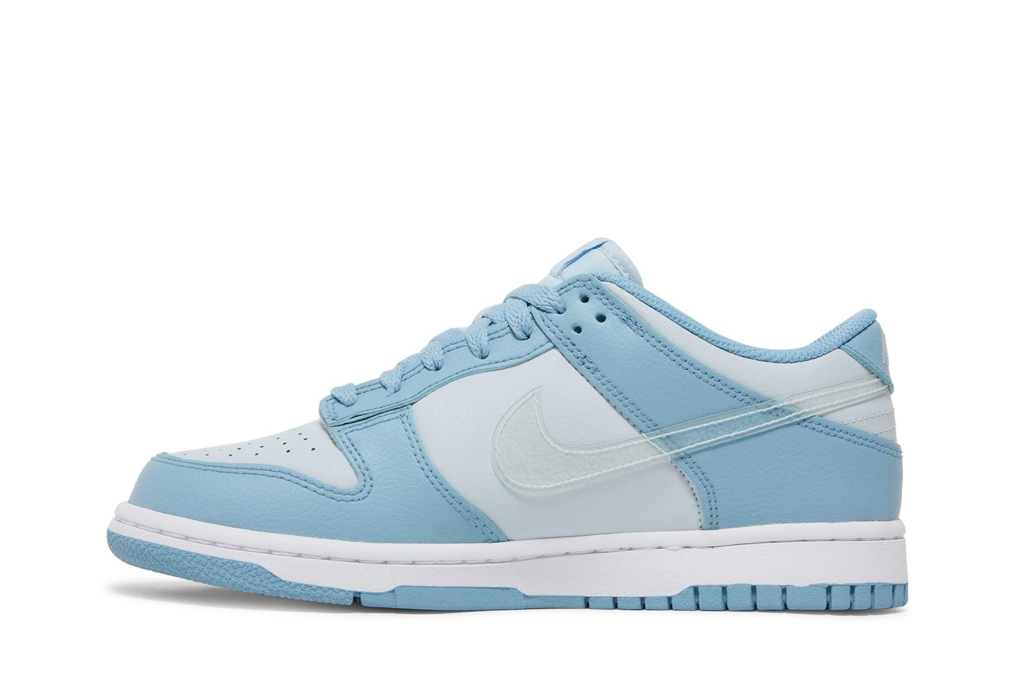 Tênis Nike Dunk Low Blue Clear Swoosh Azul - Imagem 2