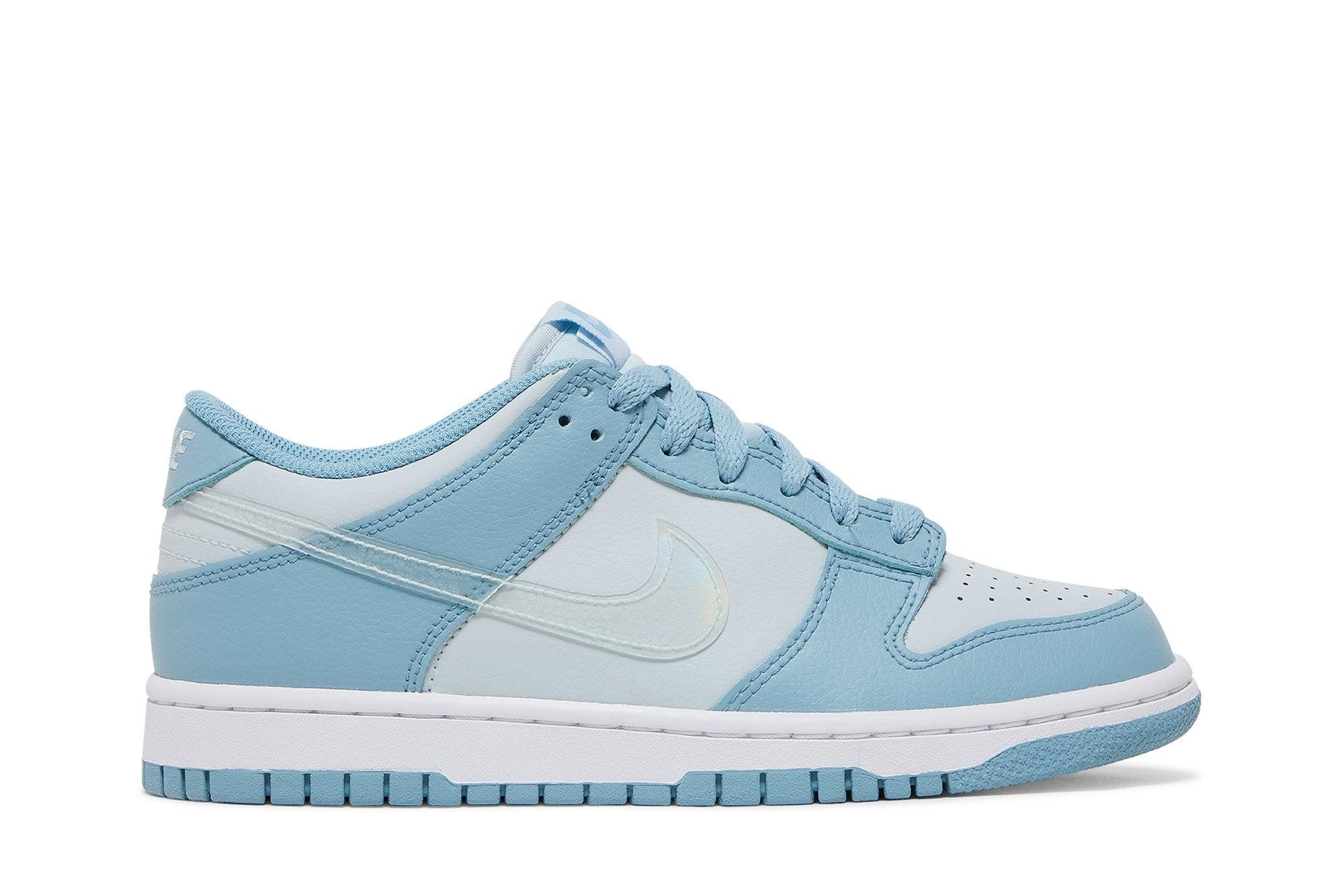Tênis Nike Dunk Low Blue Clear Swoosh Azul - Imagem 1