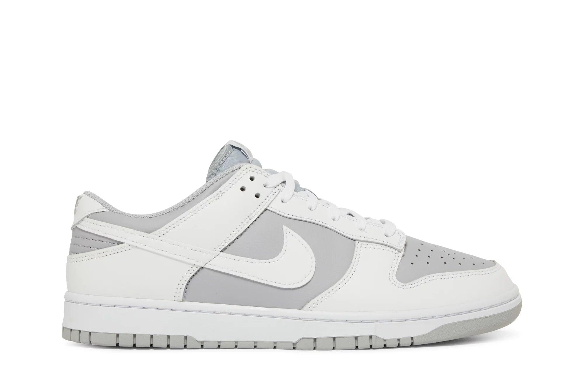 Tênis Nike Dunk Low White Neutral Grey Cinza - Vista lateral
