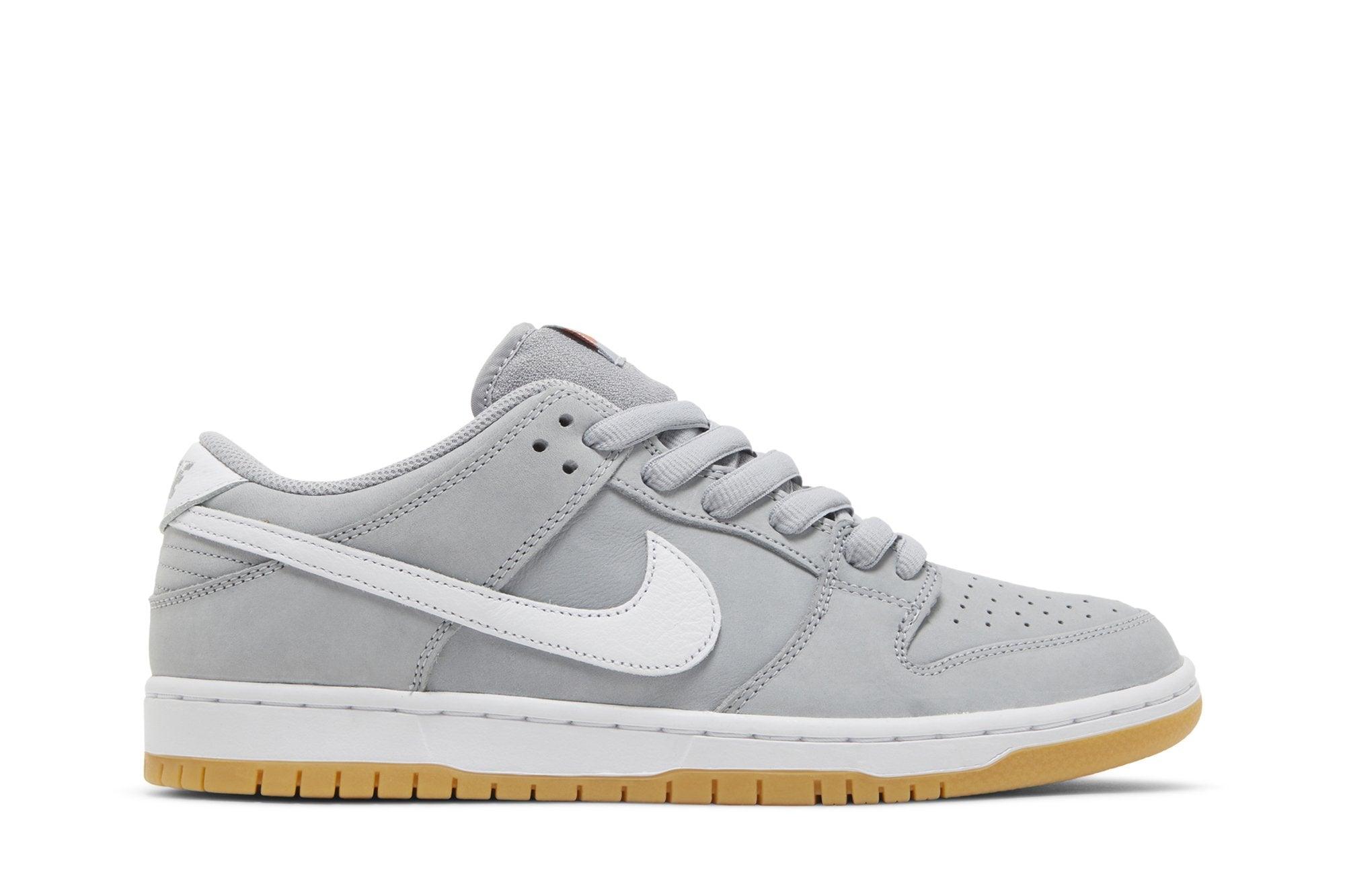 Tênis Nike SB Dunk Low Pro ISO Grey Gum Cinza - Vista Lateral