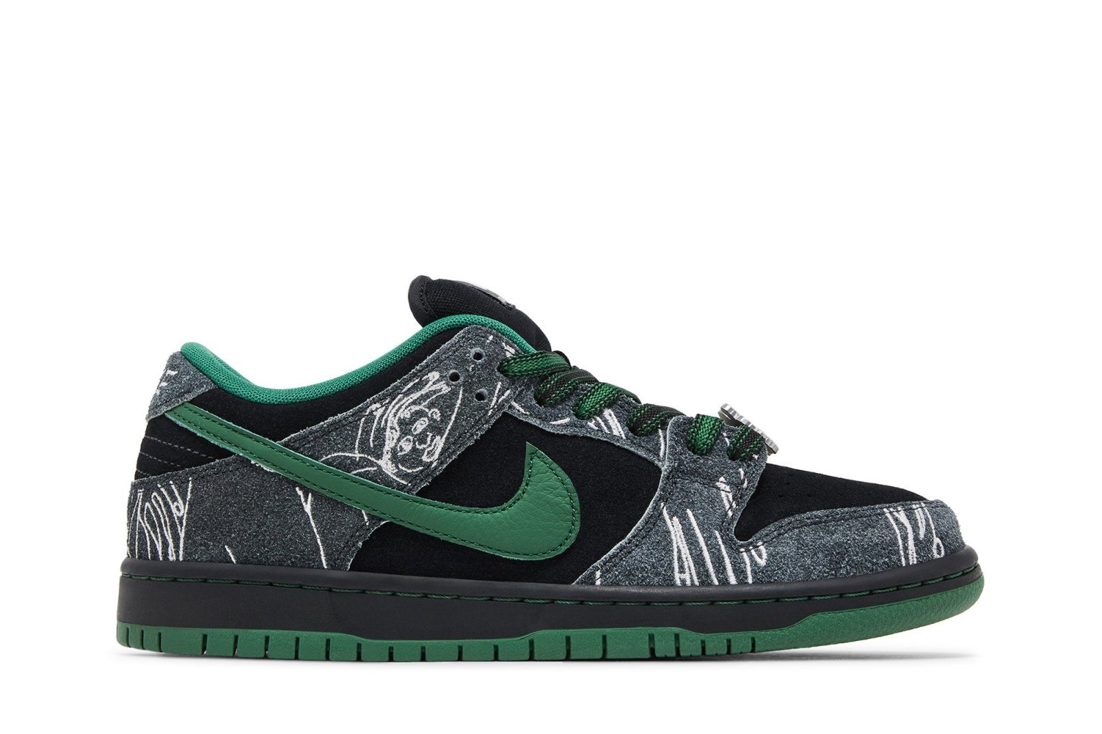 Tênis Nike SB Dunk Low x THERE Skateboarding Ultra Humanized Preto - imagem 1