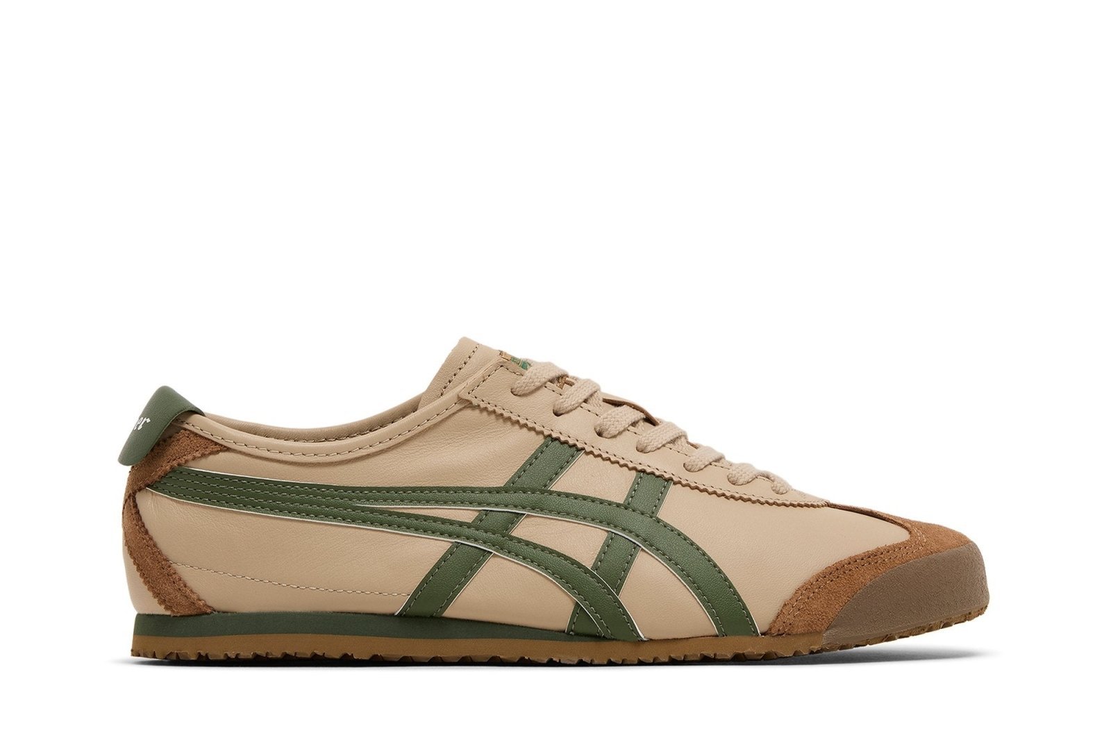 Tênis Onitsuka Tiger Mexico 66 Beige Grass Green Marrom