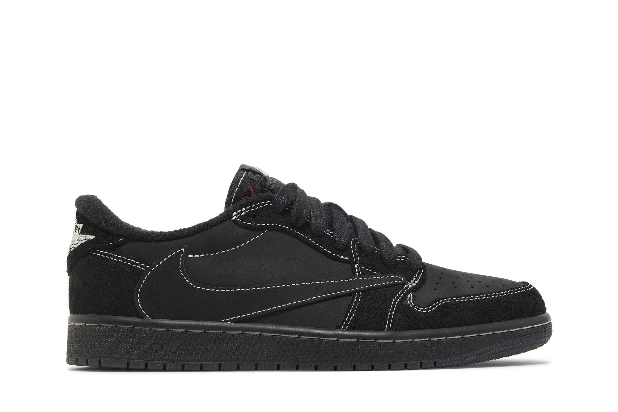 Tênis Travis Scott x Air Jordan 1 Low OG SP 'Black Phantom' Preto - Imagem 1