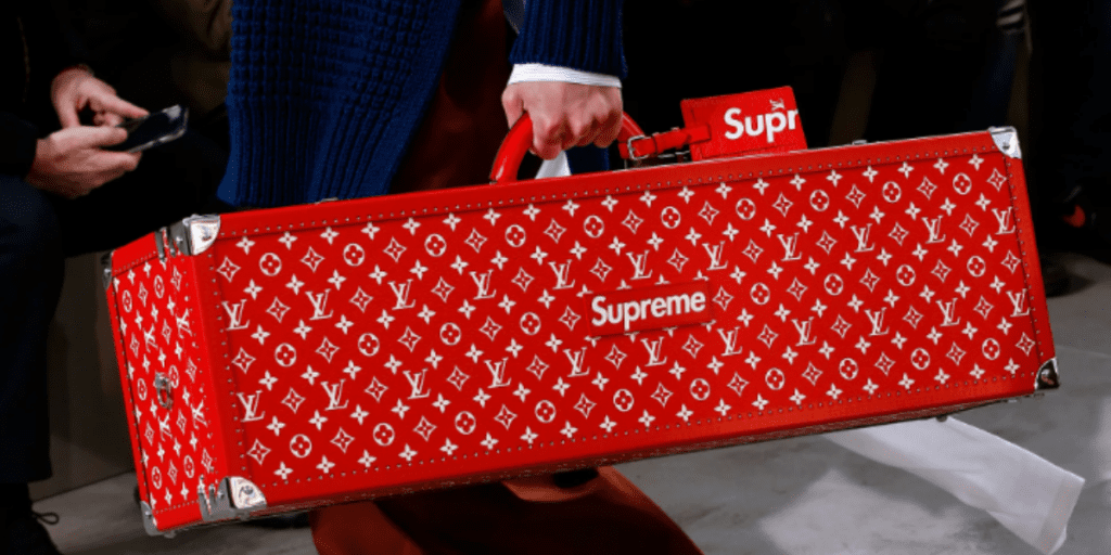 supreme streetwear e luxo